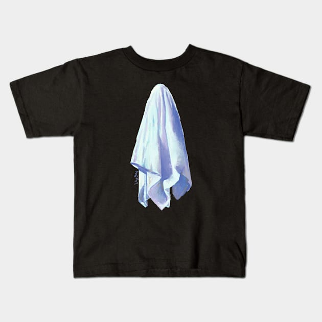 Sheet Ghost Kids T-Shirt by VeryBerry